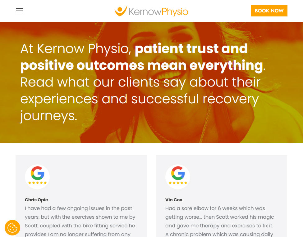 Kernow Physio website