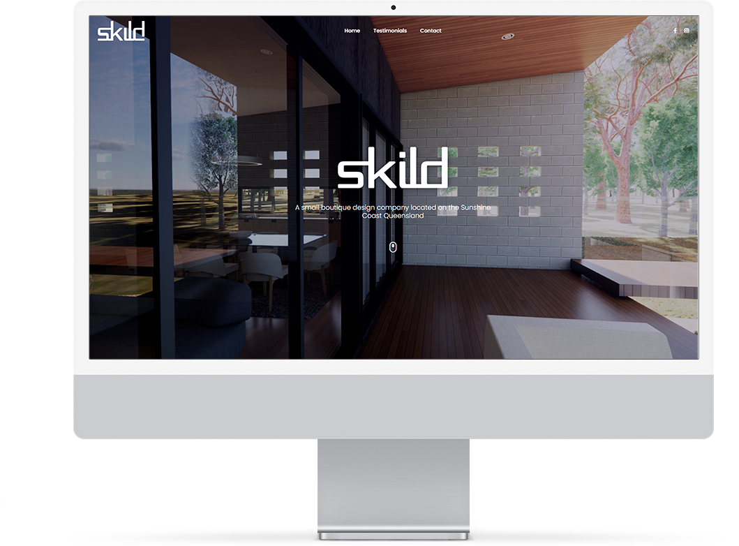 Skild website mock-up